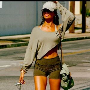 Josh Brown relaxed cropped long sleeve